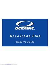 Oceanic DataTrans Plus Owner's Manual