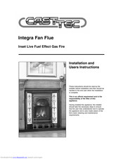 Cast Tec Integra Fan Flue Installation And User Instructions Manual