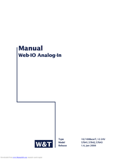 W&T 57641 Manual