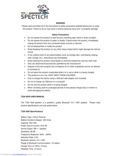 Spectech T230 Addi User Manual