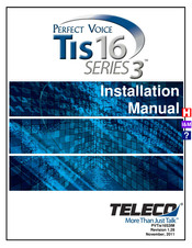 Teleco Perfect Voice Tis 16 Installation Manual