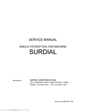 Nipro SURDIAL Service Manual