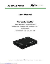 AVProConnect AC-DA12-AUHD User Manual