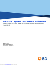 BD ALARIS 8015 User Manual Addendum