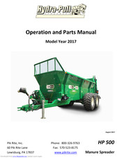 HYDRA-PULL HP 500 Operation And Parts Manual