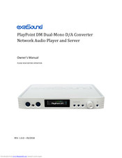 exaSound PlayPoint DM Owner's Manual