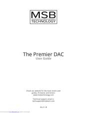 MSB Technology Premier User Manual