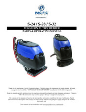 Pacific Floorcare S-24 Operating Manual