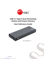 SIIG JU-DK0611-S1 User Reference Manual