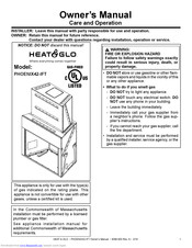 Heat & Glo Phoenix42-IFT Owner's Manual