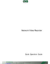 OVS 8CH-P8 Quick Operation Manual