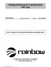 Rainbow SPA-365 WP Installation Manual