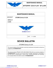 Storm Century S-LSA Maintenance Manual
