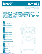 Brevi B-Fun 279 Instructions For Use Manual