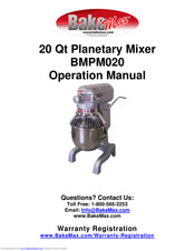 Bake Max BMPM020 Operation Manual