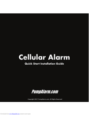 Pump Alarm Cellular Alarm Quick Start Installation Manual