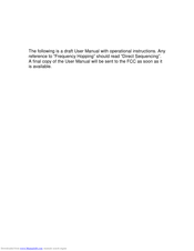 Percon Falcon RF User Manual