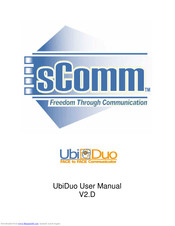 sComm UbiDuo User Manual