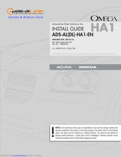 iDataLink ADS-AL(DL)-HA1-EN Install Manual