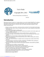 American Printing House for the Blind Braille Plus 18 User Manual