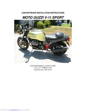 MOTO GUZZI V11 SPORT MY 2003 Installation Instructions Manual