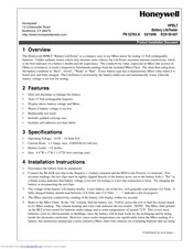 Honeywell HPBLT Product Installation Document