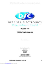 DSE 560 Operating Manual