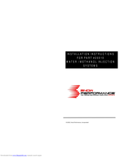 Snow Performance 20010 Installation Instructions Manual