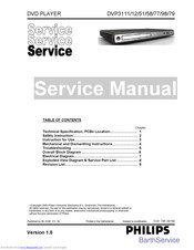 Philips DVP3111/58 Service Manual