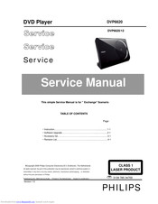 Philips DVP6620/12 Service Manual