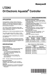 Honeywell Aquastat L7224U Installation Instructions Manual