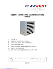 Juwent TERM-E-18 User Manual