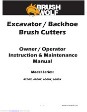 Brush Wolf 6600X series Operator's  Maintenance Manual