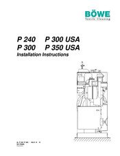 BOwe P 240 Installation Instructions Manual