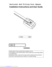 EUROLAIKAS FS 1000 Installation Instructions And User Manual