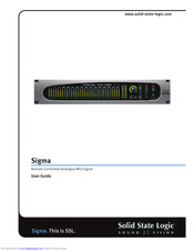 Solid State Logic Sigma User Manual
