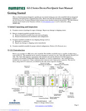 Emerson Numatics G2-2 series Quick Start Manual