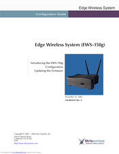 Strix Systems EWS-150g Configuration Manual