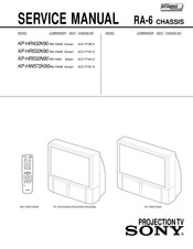 Sony KP-HW572K90 Service Manual