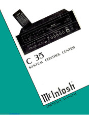 McIntosh C35 - SERVICE Owner's Manual