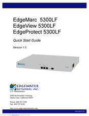 Edgewater Networks EdgeMarc 5300LF Quick Start Manual