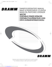 Dramm MS75E Owner's/Operator's Manual