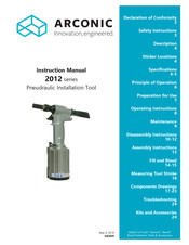 Arconic 2012 Instruction Manual