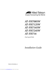 Allied Telesis AT-FH724SW Installation Manual