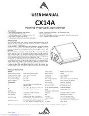 axiom CX14A User Manual