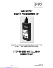Hypertech POWER PROGRAMMER III Installation Instructions Manual