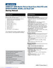 Advantech AIMB-227 AMD Startup Manual