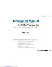 INDIWORK A-LINK For V-sensus Instruction Manual