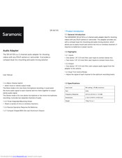 Saramonic SR-AX100 User Manual