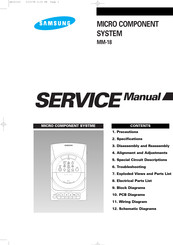 Samsung MM-18 Service Manual